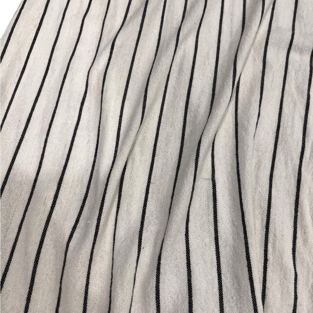 Billabong Robe Life White and Black Plunge Neck Striped Dress small - Picture 8 of 15